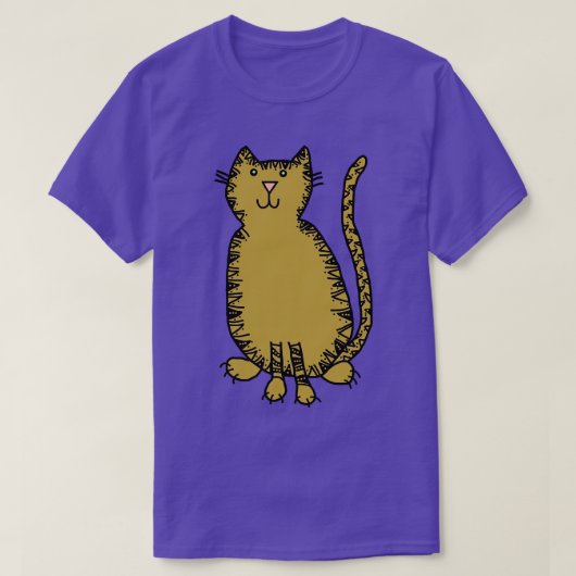 かわいい大きな猫の年の虎 Tシャツ (デザイン正面)