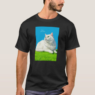 かわいい大きな猫 Tシャツ