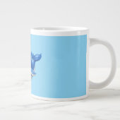 かわいい大きな目のクジラのイラスト ジャンボコーヒーマグカップ (右)