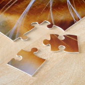 かわいい大きな目のジンジャー猫 ジグソーパズル (側面)