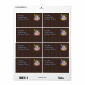 かわいい大きな目のチビ(小さくかわいく書いた感じ)ドラゴンフェアリー ラベル (フルシート)