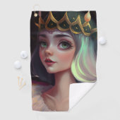 かわいい大きな目の女王 ゴルフタオル (インサイチュ)