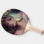 かわいい大きな目の女王 卓球ラケット
