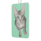 かわいい大きな目の猫 カーエアーフレッシュナー (左)