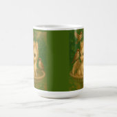 かわいい大きな目、ベビーユニサス、ペガサスのユニコーン モーフィングマグカップ (中央)