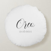 かわいい大きな花の猫|かわいいシャム猫 ラウンドクッション (裏面)