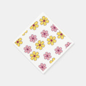 かわいい大きな花柄 スタンダードカクテルナプキン (角)
