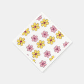 かわいい大きな花柄 スタンダードカクテルナプキン (角)