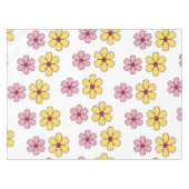 かわいい大きな花 テーブルクロス (正面(横))