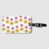 かわいい大きな花 ラゲッジタグ (正面横)