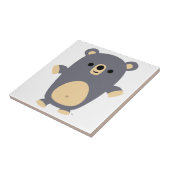 かわいい大きな青い漫画のクマのタイル タイル (側面)