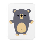 かわいい大きな青い漫画クマ柔軟な磁石 マグネット (縦)