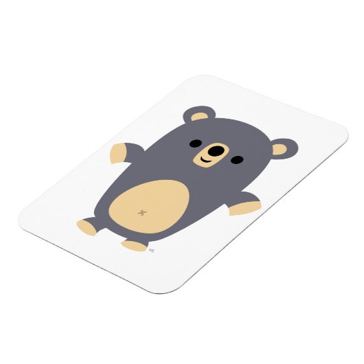 かわいい大きな青い漫画クマ柔軟な磁石 マグネット (左側)