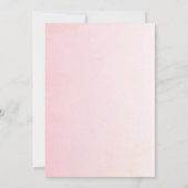 かわいい大人と子供のピンクハロウィンパーティー 招待状 (裏面)