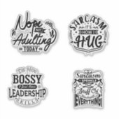 かわいい大人の大人おもしろい姦淫 シール (正面)