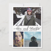 かわいい大学院の愛と感謝していスクリプト3枚 招待状 (正面)