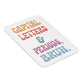 かわいい大文字とピリオド マグネット (右側)