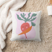 かわいい大根とにんじん漫画 クッション (ブランケット)