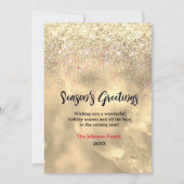 かわいい大理石アート金ゴールドグリッタークリスマス新年 (正面)