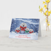 かわいい大甥っ子または大甥のクリスマス カード (黄色い花)