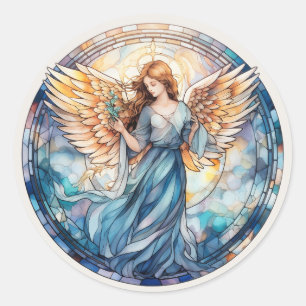 かわいい天の天使の宗教 ラウンドシール