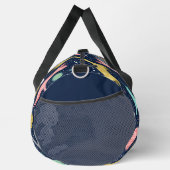 かわいい天上の神秘的な宇宙パーソナライズされた猫 ダッフルバッグ (右)