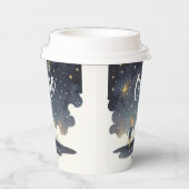 かわいい天体誕生日スターズウォーターカラーボーイ 紙コップ (右)