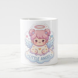 かわいい天使ちびキャラ女子コーヒーマグ ジャンボコーヒーマグカップ