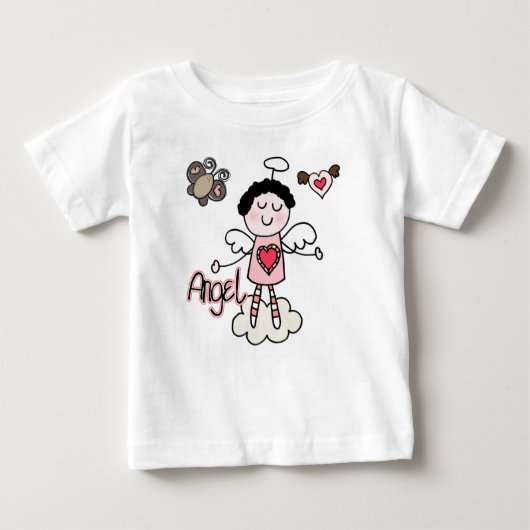 かわいい天使のチュチュ ワンピース ベビーTシャツ (正面)