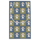 かわいい天使のパーソナライズな一流にギフト包むこと スモールペーパーバッグ (裏面)