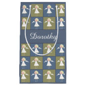 かわいい天使のパーソナライズな一流にギフト包むこと スモールペーパーバッグ (正面)