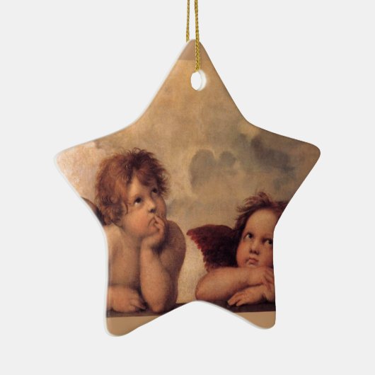 かわいい天使の信頼Raphaelの信頼の賛美 セラミックオーナメント (右)