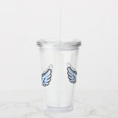 かわいい天使の翼 アクリルタンブラー (右)