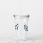 かわいい天使の翼 アクリルタンブラー (左)