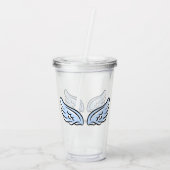 かわいい天使の翼 アクリルタンブラー (裏面)