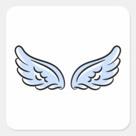 かわいい天使の翼 スクエアシール