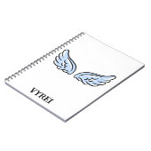 かわいい天使の翼 ノートブック (左側)