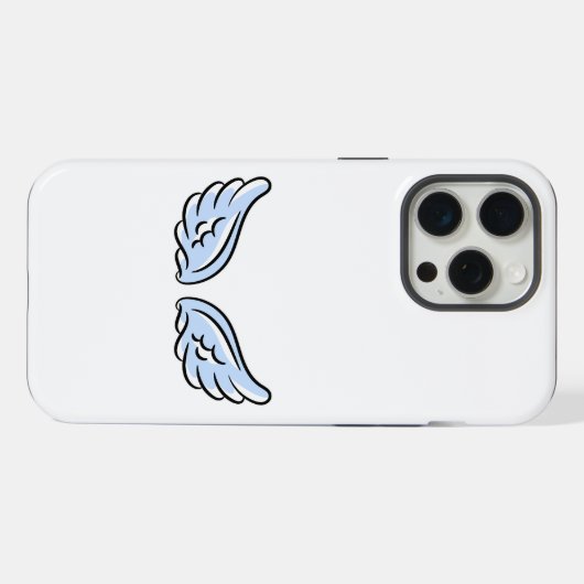 かわいい天使の翼 iPhoneケース (裏面横)