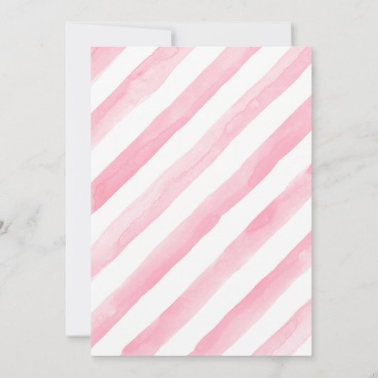 かわいい天使バプテスマパーティの招待状 招待状 (裏面)