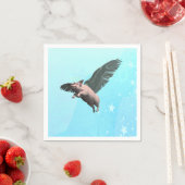 かわいい天使飛んでいるの豚の空 スタンダードカクテルナプキン (インサイチュ)