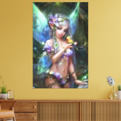 かわいい天使 キャンバスプリント (インサイチュ (リビング))