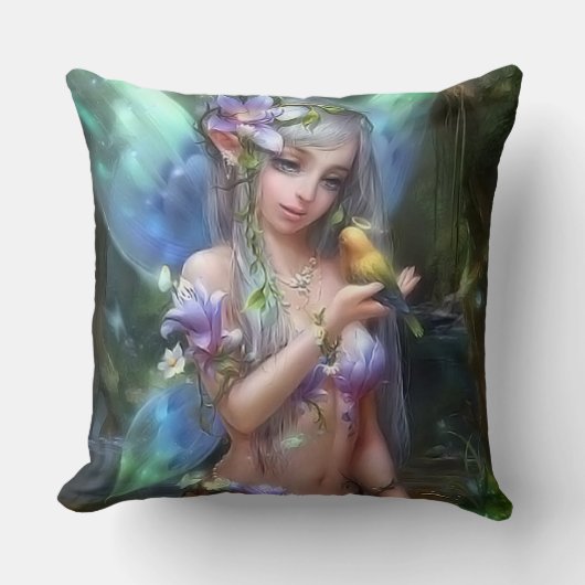 かわいい天使 クッション (正面)