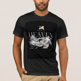 かわいい天国と猫のデザインTシャツ Tシャツ