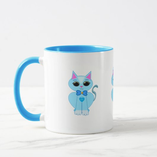 かわいい天国の猫 マグカップ (左)