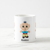 かわいい天才エルフとカリグラフィー コーヒーマグカップ (中央)