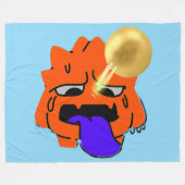 かわいい天才ジャイアント！ フリースブランケット (正面(横))