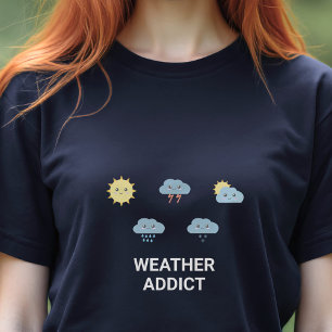 かわいい天気の記号 トライブレンドＴシャツ