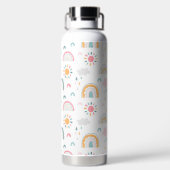 かわいい天気パターン ウォーターボトル (背面)