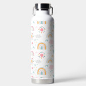 かわいい天気パターン ウォーターボトル (正面)