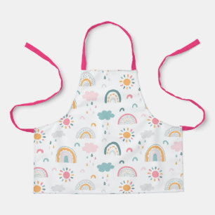 かわいい天気パターン エプロン